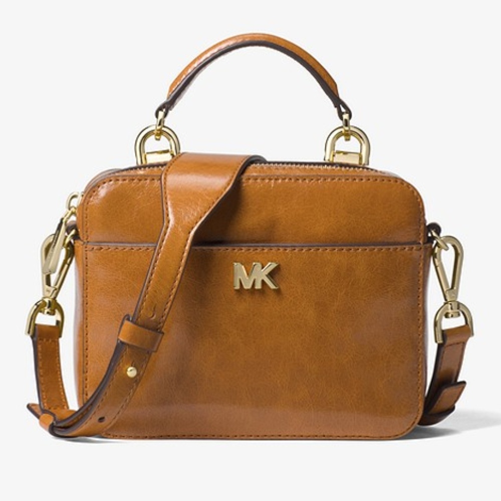 Michael Kors Mott Mini Calf Leather Crossbody - Picture 2 of 4